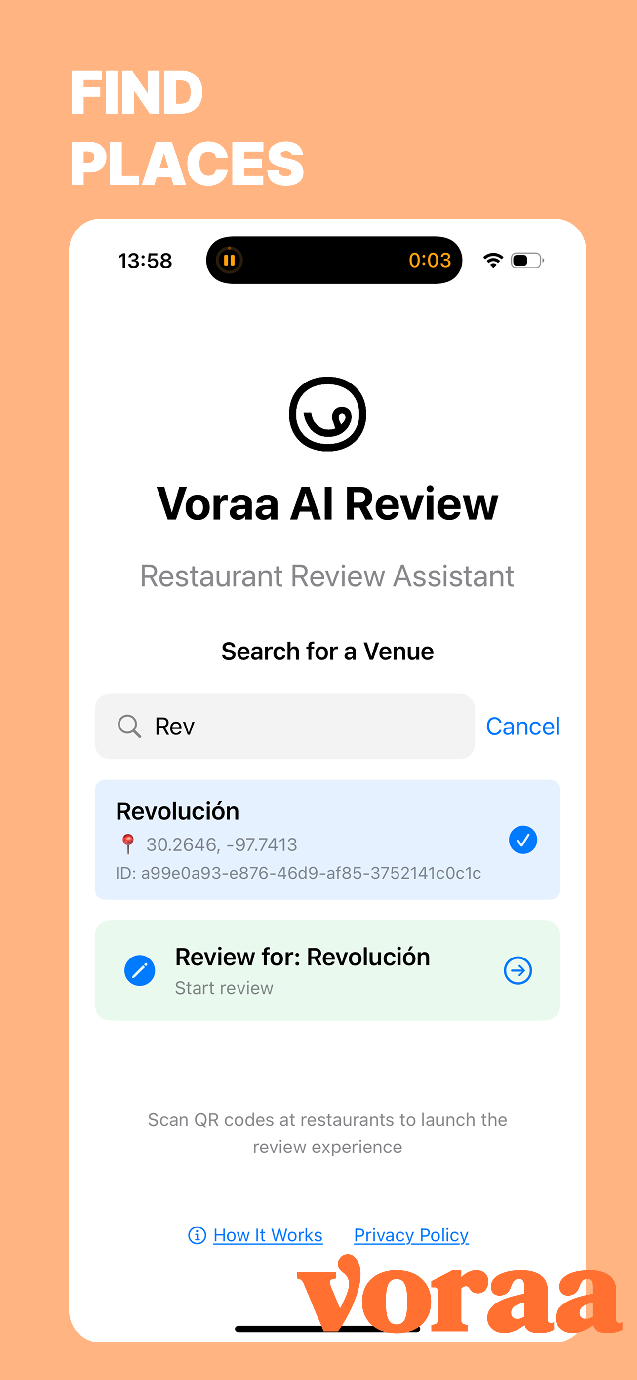 VoraaAI App Screenshot 1