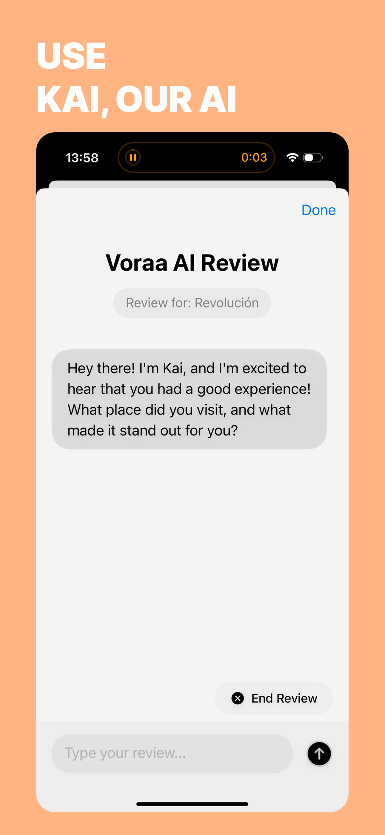 VoraaAI App Screenshot 3